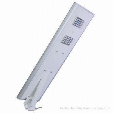 LED Solar Street Lamps, 40W Power, All-in-one Integrated with Motion Sensor